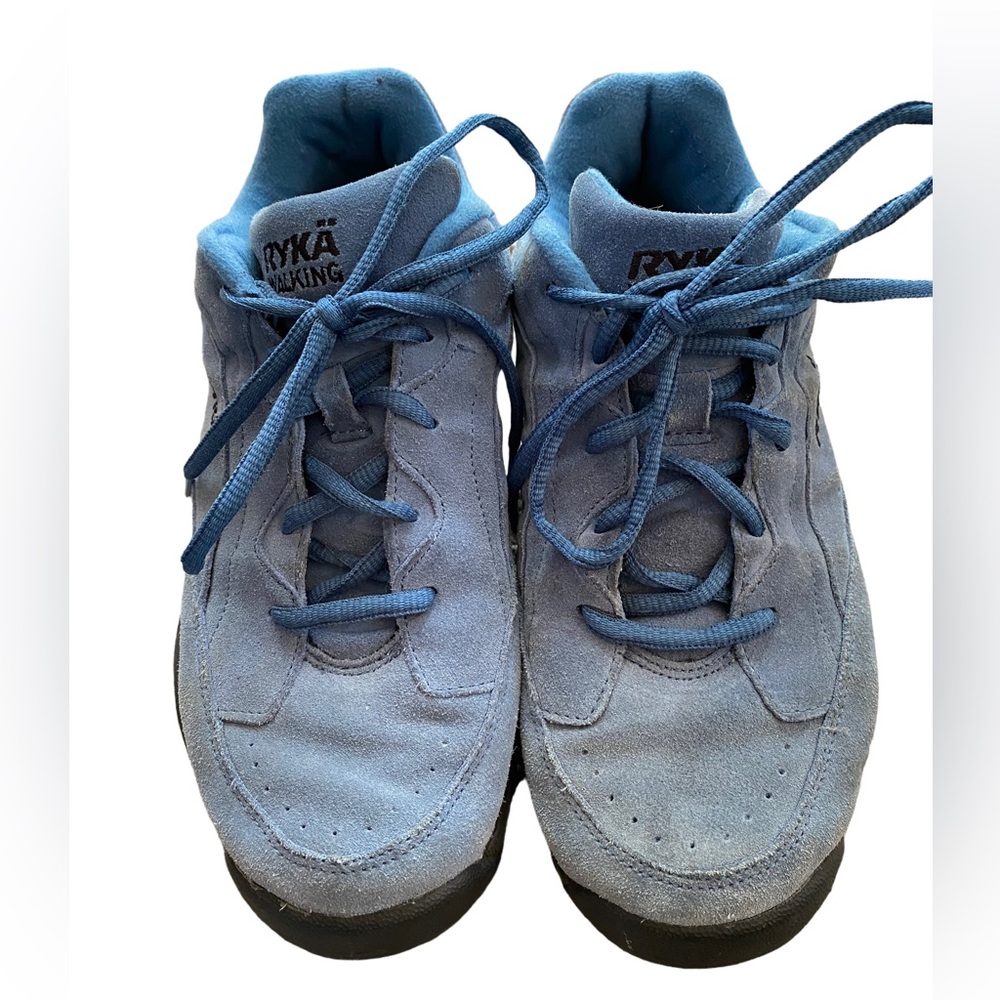 Ryka Women’s Catalyst Suede Walking Tennis Shoes Light Blue Size 8.5